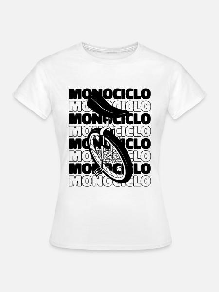 Einrad Einrad Einrad Unicycle Einrad - Frauen T-Shirt - Weiß