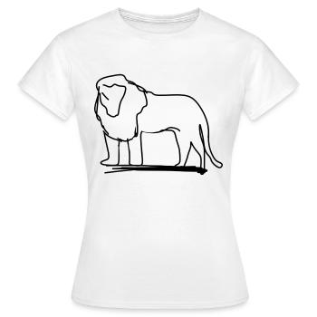 Leo Symbol Animal Predator - Women's T-Shirt - white - Front - AI Model Female 172 dark (172cm)
