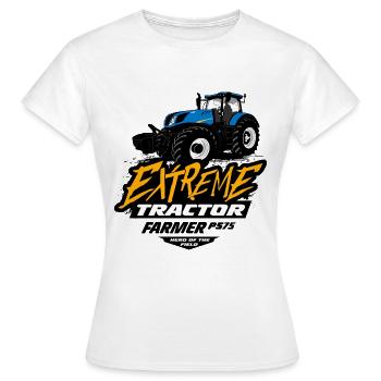 Traktor - Schlepper - Landwirt - Bauer - Frauen T-Shirt - Weiß - Vorne - AI Model Female 172 dark (172cm)