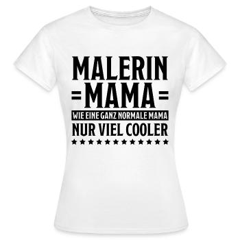 Malerin Spruch Malermeister Beruf Malerin Geschenk - Frauen T-Shirt - Weiß - Vorne - AI Model Female 172 dark (172cm)