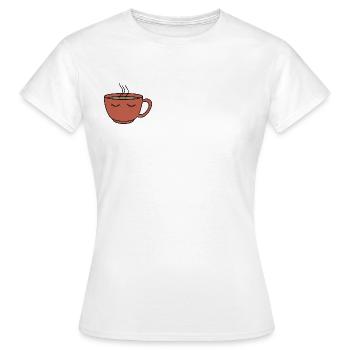COFFE, BITTE - Frauen T-Shirt - Weiß - Vorne - AI Model Female 172 dark (172cm)