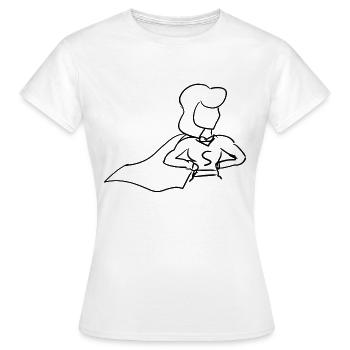 Héroïne d’anime - T-shirt Femme - blanc - Devant - AI Model Female 172 dark (172cm)