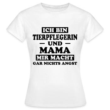 Tierpflegerin Spruch Lustig Tierpflegerin Geschenk - Frauen T-Shirt - Weiß - Vorne - AI Model Female 172 dark (172cm)