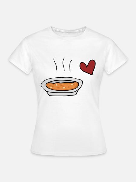 Suppe rotes - Frauen T-Shirt - Weiß