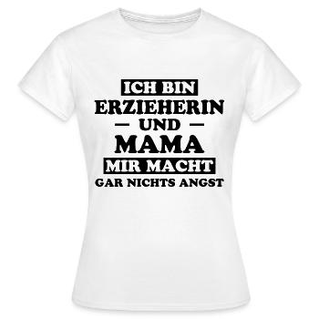 Erzieherin Spruch Job Lustiges Erzieherin Geschenk - Frauen T-Shirt - Weiß - Vorne - AI Model Female 172 dark (172cm)