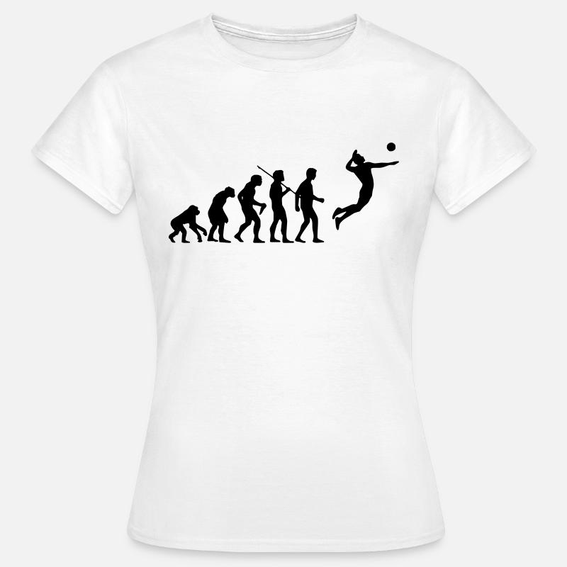 évolution de volley-ball - T-shirt Femme - blanc