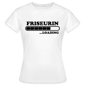 Friseurin Spruch Friseur Lustig Friseurin Geschenk - Frauen T-Shirt - Weiß - Vorne - AI Model Female 172 dark (172cm)