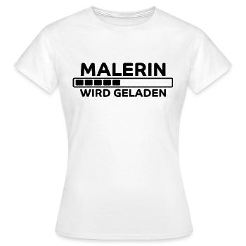 Malerin Spruch Malermeister Beruf Malerin Geschenk - Frauen T-Shirt - Weiß - Vorne - AI Model Female 172 dark (172cm)