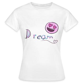 Dreamer's dream - Women's T-Shirt - white - Front - AI Model Female 172 dark (172cm)