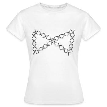 symbol cross form - Women's T-Shirt - white - Front - AI Model Female 172 dark (172cm)