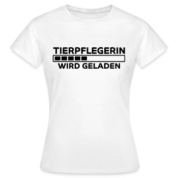 Tierpflegerin Spruch Lustig Tierpflegerin Geschenk - Frauen T-Shirt - Weiß - Vorne - AI Model Female 172 dark (172cm)