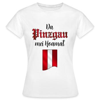 Da Pinzgau mei Hoamat - Frauen T-Shirt - Weiß - Vorne - AI Model Female 172 dark (172cm)