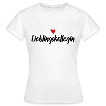 Lieblingskollegin - Frauen T-Shirt - Weiß - Vorne - AI Model Female 172 dark (172cm)