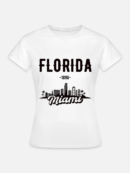 Miami Florida Heimat Geschenk - Frauen T-Shirt - Weiß