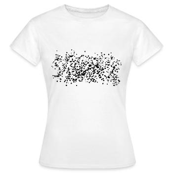Point brillant du motif de points - T-shirt Femme - blanc - Devant - AI Model Female 172 dark (172cm)