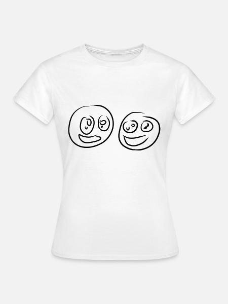 freundschaft freunde - Frauen T-Shirt - Weiß