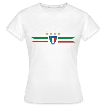 Italie Italie - 2022 - T-shirt Femme - blanc - Devant - AI Model Female 172 dark (172cm)