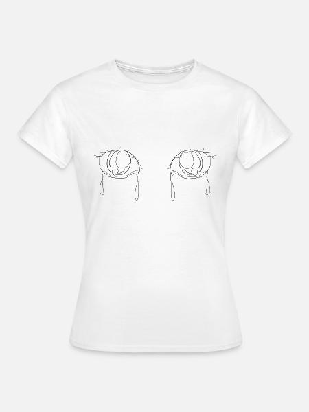 Auge manga - Frauen T-Shirt - Weiß