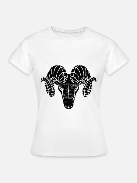 Widder used look - schwarz - Frauen T-Shirt - Weiß