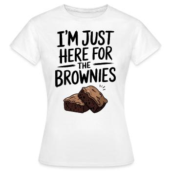 Brownies Spruch Gebäck Lustiges Brownie Geschenk - Frauen T-Shirt - Weiß - Vorne - AI Model Female 172 dark (172cm)