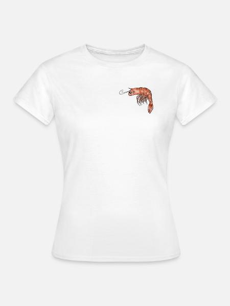 Bad Shrimp - Frauen T-Shirt - Weiß