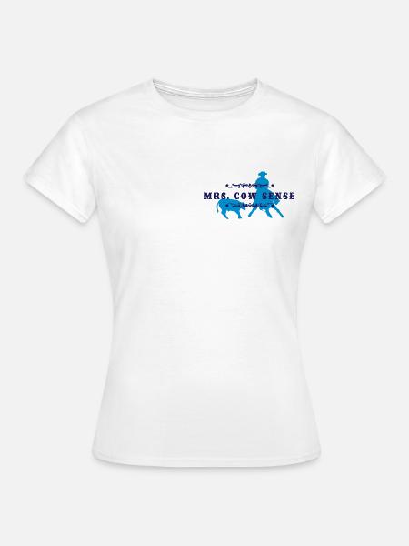 mrs_cowsense_neu - Frauen T-Shirt - Weiß