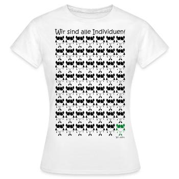 Kleine Monster - Individuell - Frauen T-Shirt - Weiß - Vorne - AI Model Female 172 dark (172cm)