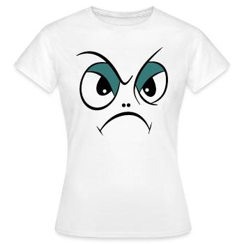 Evil look - Women's T-Shirt - white - Front - AI Model Female 172 dark (172cm)