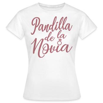 Pandilla de la Novia Bride's Gang Bridesmaid Gift - Women's T-Shirt - white - Front - AI Model Female 172 dark (172cm)