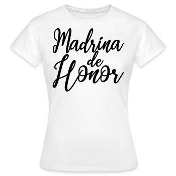 Madrina de Honor Bridesmaid Wedding Team Bride - Women's T-Shirt - white - Front - AI Model Female 172 dark (172cm)