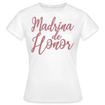 Madrina de Honor Bridesmaid Wedding Team Bride - Women's T-Shirt - white - Front - AI Model Female 172 dark (172cm)