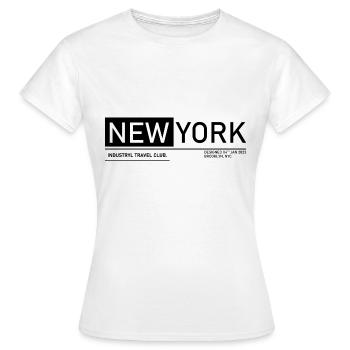 Metropole New York - Frauen T-Shirt - Weiß - Vorne - AI Model Female 172 dark (172cm)