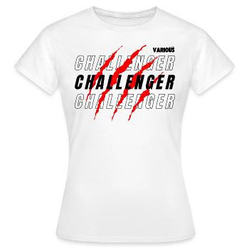 CHALLENGER White - T-shirt Femme - blanc - Devant - AI Model Female 172 dark (172cm)