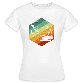Crane operator american flag, crane operator - Frauen T-Shirt - Weiß - Vorne - AI Model Female 172 dark (172cm)