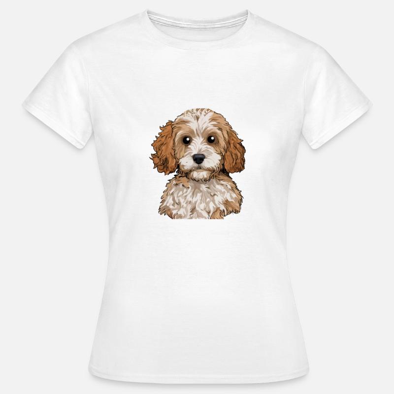cavapoo dog, cavapoo - Frauen T-Shirt - Weiß