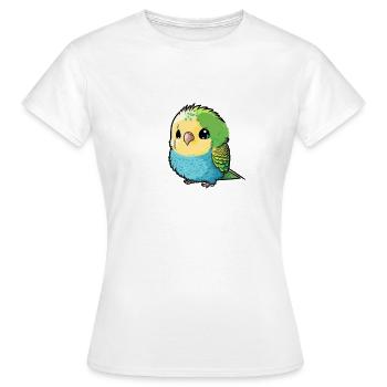 Perruche perruche, perruche - T-shirt Femme - blanc - Devant - AI Model Female 172 dark (172cm)