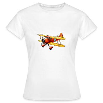 Certified Crop Duster - Women's T-Shirt - white - Front - AI Model Female 172 dark (172cm)