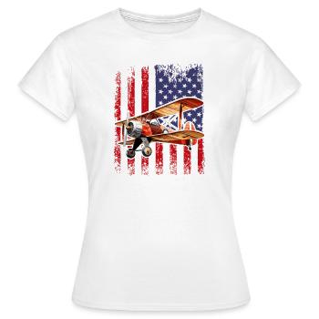 Certified Crop Duster - Women's T-Shirt - white - Front - AI Model Female 172 dark (172cm)