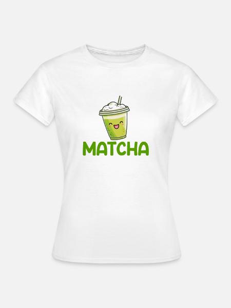 powered by matcha, matcha - Frauen T-Shirt - Weiß