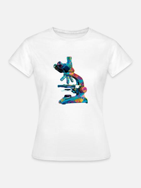 Microscopy Scientist Biologist Microscope - Frauen T-Shirt -