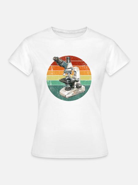 Microscopy Scientist Biologist Microscope - Frauen T-Shirt - 