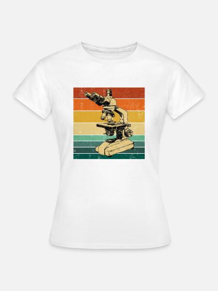Microscopy Scientist Biologist Microscope - Frauen T-Shirt - 