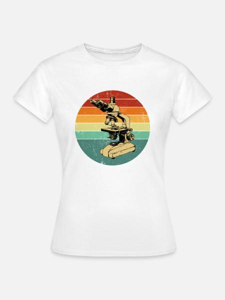 Microscopy Scientist Biologist Microscope - Frauen T-Shirt -