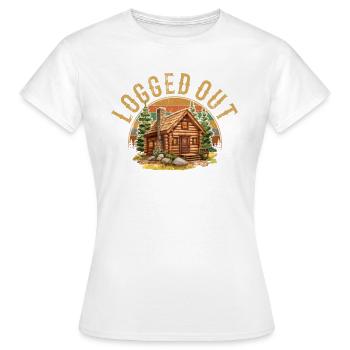 Cabane déconnectée, cabine extérieure - T-shirt Femme - blanc - Devant - AI Model Female 172 dark (172cm)