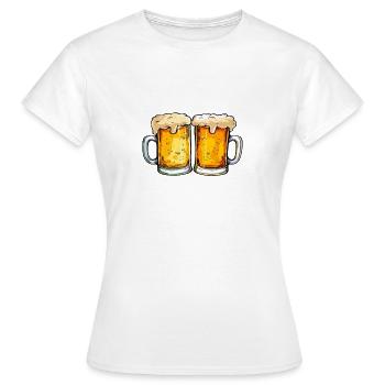 Beer Me I Just Got Engaged, engagement - Frauen T-Shirt - Weiß - Vorne - AI Model Female 172 dark (172cm)