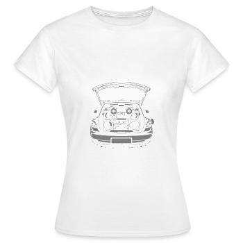 It's Never Loud Enough, technician car audio - Frauen T-Shirt - Weiß - Vorne - AI Model Female 172 dark (172cm)