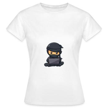 Data ninja data scientist - Frauen T-Shirt - Weiß - Vorne - AI Model Female 172 dark (172cm)