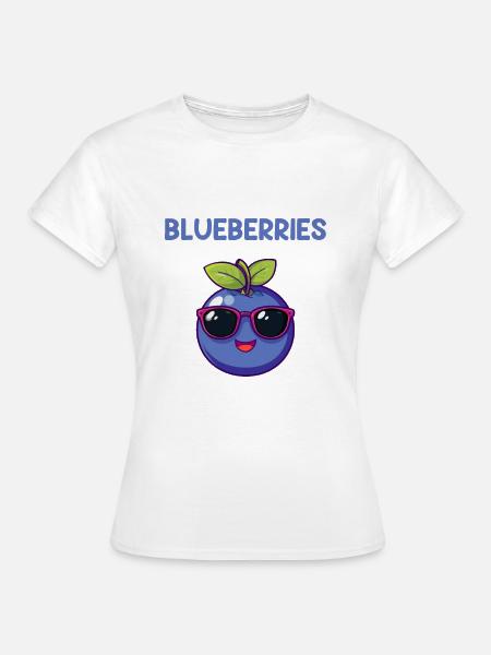powered by blueberries, blueberry - Frauen T-Shirt -