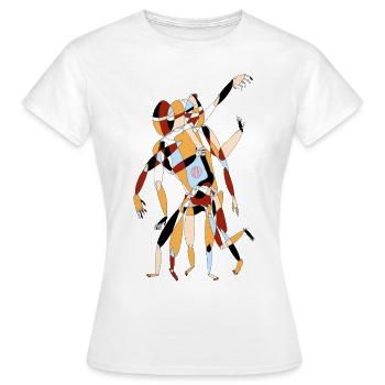 Personne abstractive - T-shirt Femme - blanc - Devant - AI Model Female 172 dark (172cm)