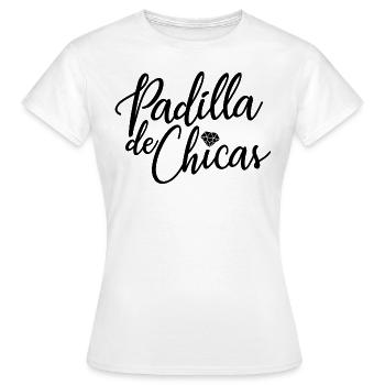Padilla de Chicas Bride's Gang Bridesmaid Wedding - Women's T-Shirt - white - Front - AI Model Female 172 dark (172cm)